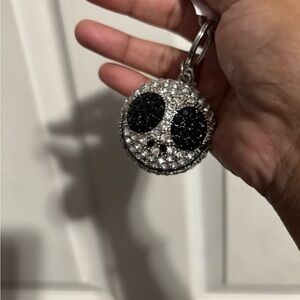 Sparkling Skull Keychain